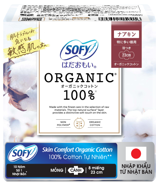 SOFY Organic 23cm 8 miếng